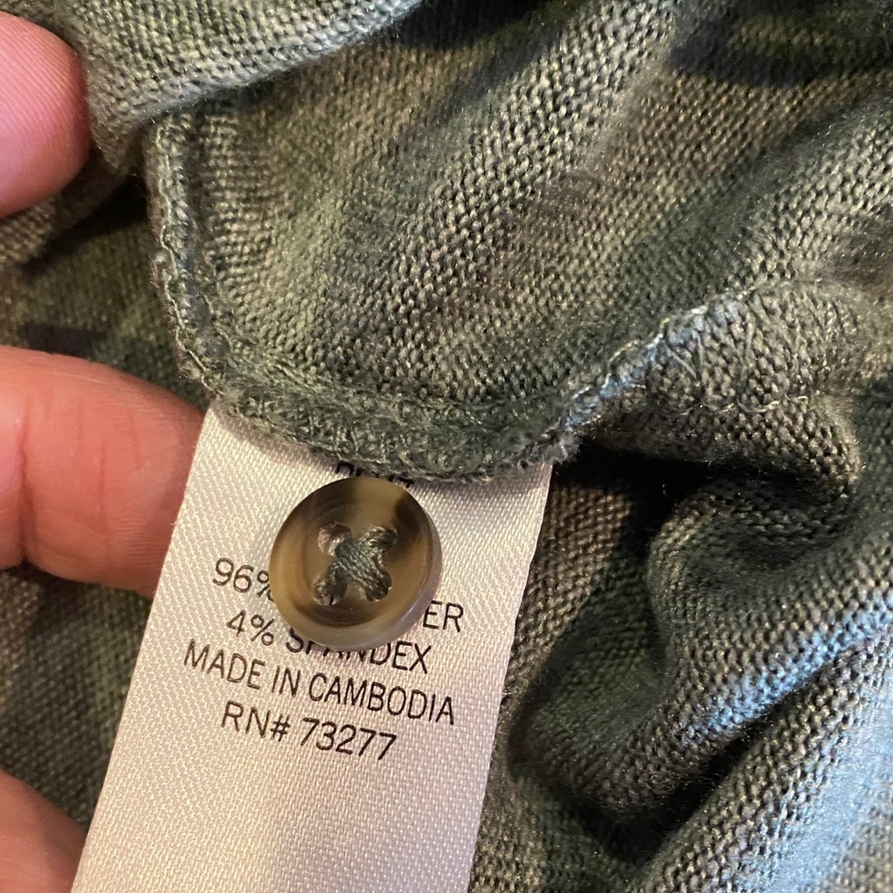 Sonoma Sage Tie-Front Button V-Neck Maternity Top Casual L - Picture 10 of 14